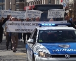 Novi protest radnika Kosmosa na banjalučkom Trgu Krajine