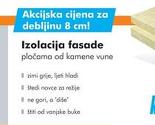 Izolacija fasade kamenom vunom - akcijske cijene za debljinu od 8 cm