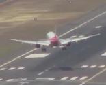 Pogledajte kako su avioni slijetali u Portugalu po vjetrovitom vremenu