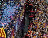 Igrači i navijači nastavili slavlje na ulicama Barcelone