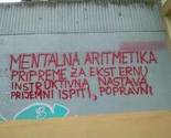 Samo kod nas: Nastavnik iz Sarajeva putem grafita nudi instrukcije