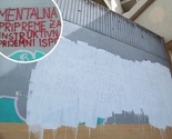 Prefarban grafit putem kojeg je nastavnik iz Sarajeva nudio instrukcije