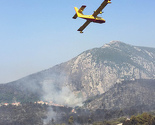 Pepeo prekrio Neum zbog požara na Korčuli i Pelješcu
