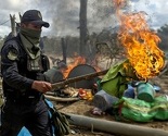 Peru: Policija spalila cijelo ilegalno naselje, stotine porodica bez krova nad glavom
