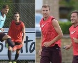 Trio Fantastico: Džeko s Pjanićem i Tottijem na treningu Rome