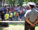 Radnici TTU-a ponovo ispred Skupštine TK