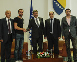 Amel Tuka na prijemu kod Zvizdića: Drago mi je ako sam ja pokretač promjena u bh. sportu