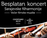 Večer filmske muzike: Mjesto koncerta Sarajevske filharmonije neće biti promijenjeno