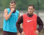 Edin Džeko i Francesco Totti sutra predvode napad Rome?