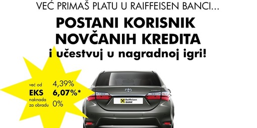 Osvoji Auto Novcani Krediti Raiffeisen Banke Po Atraktivnoj Kamatnoj Stopi Klix Ba