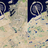 Nevjerovatne snimci iz svemira pokazuju posljedice poplava koje su pogodile Emirate