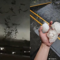 Zastrašujući prizori: Tornado harao kineskim megagradom, pratila ga tuča veličine jajeta