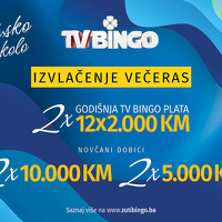 Večeras izvlačenje dobitaka 2. vanrednog kola TV Binga