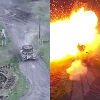 Improvizovani kavez nije pomogao: Preciznim udarom drona potpuno raznesen ruski tenk