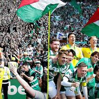 Igrači i navijači Celtica uz veliku palestinsku zastavu proslavili 54. titulu prvaka Škotske