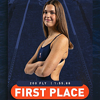 Lana Pudar briljira u SAD-u, uspjesima na 200 jardi delfin je pomogla svom koledžu da upiše dvije pobjede