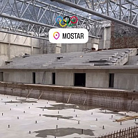 Construction is progressing on the Olympic swimming pool in Mostar, take a look at how it looks.