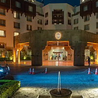 This is the hotel in Islamabad where the American and Iranian delegations will stay for the negotiations, other guests have been evacuated.