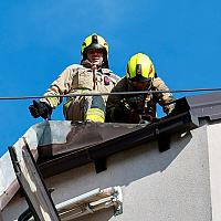 Sarajevo: Fire at Koševo Hill, house roof caught fire
