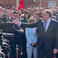 "Petty games unworthy of great players": Stanivuković refused to stand next to Dodik and Cvijanović