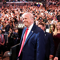 Trump stress-free over Iran: While the world awaited news on negotiations, he was at a UFC event.