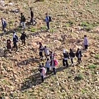 Illegal settlers on the West Bank threw tear gas at Palestinian schoolchildren: Frightened children began to flee.