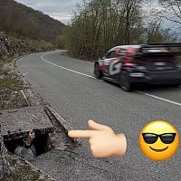 He hid in a shaft because of a photo on a rail in Croatia, and was immediately told not to come again.