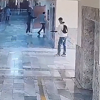 New footage released from Turkey: Surveillance cameras captured the moment an armed teenager entered the school.