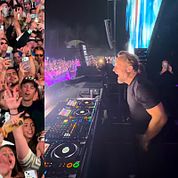 David Guetta shared the moment he spotted his daughter Angie in the audience: She was enjoying his performance.