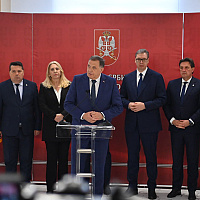 Dodik in Belgrade targeted Croats in BiH and Croatia's military alliance: "We are monitoring the situation, their goal is to threaten Serbs"