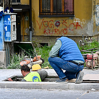 See what the work on the pipeline looks like, which is why almost all of Sarajevo is without water.