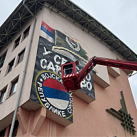 Generalska šapka umjesto lika Ratka Mladića: U Istočnom Sarajevu iscrtavaju mural posvećen ratnom zločincu