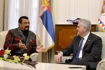 Predsjednik Srbije Tomislav Nikolić primio glumca Stevena Seagala