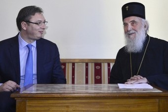 Vučić i patrijarh Irinej razgovarali o presudi Karadžiću: Očuvati Republiku Srpsku