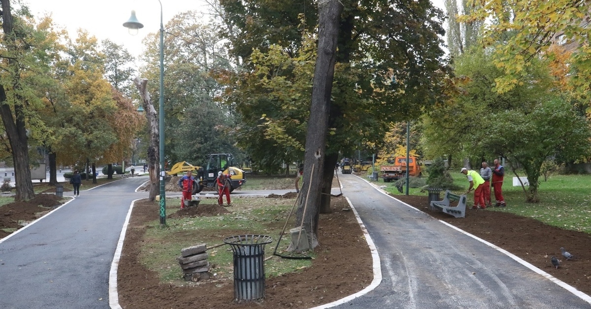 Park preko puta Predsjedništva BiH poprimio novi izgled