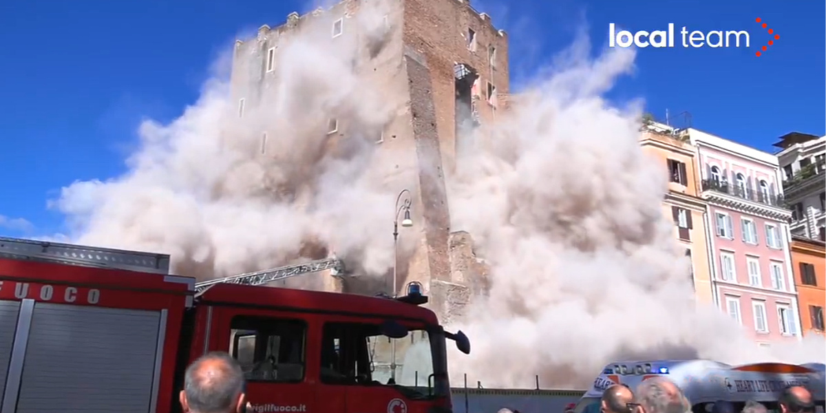 Rim: Urušio se toranj iz 13. stoljeća, spasioci tragaju za zarobljenim ...