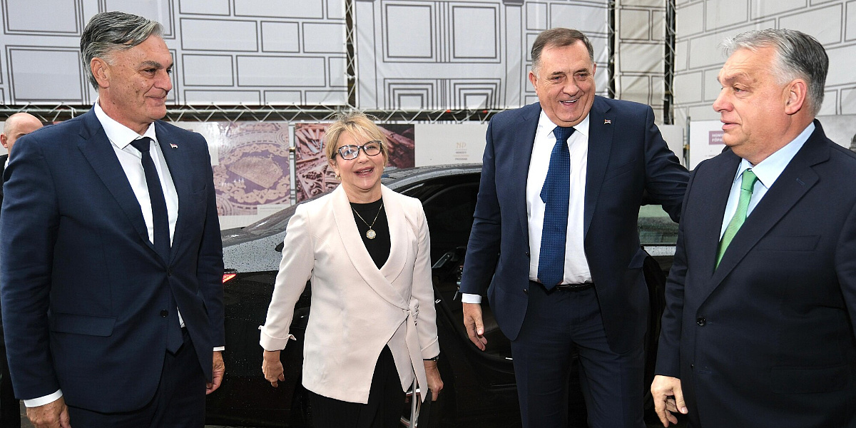 Prvi put s političkim ocem na putu: Karan u Budimpeštu poveo Dodika da ga  predstavi Orbanu