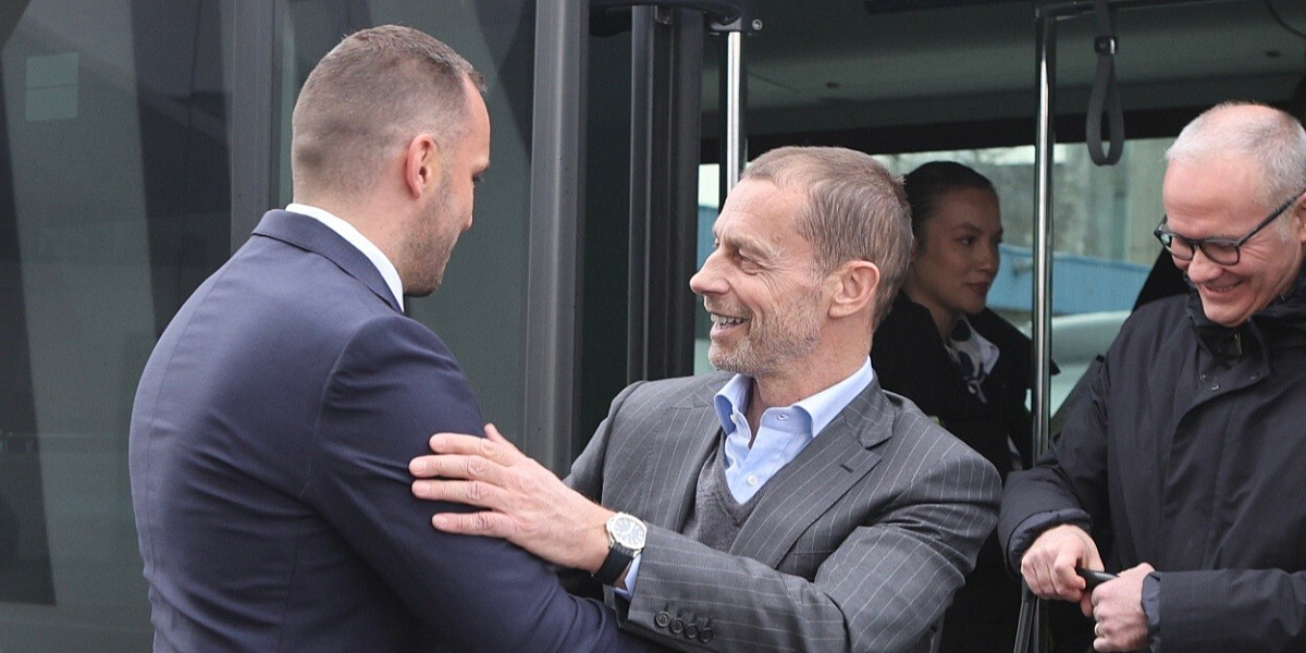 Čeferin doputovao u BiH na utakmicu baraža protiv Italije, dočekao ga Zeljković