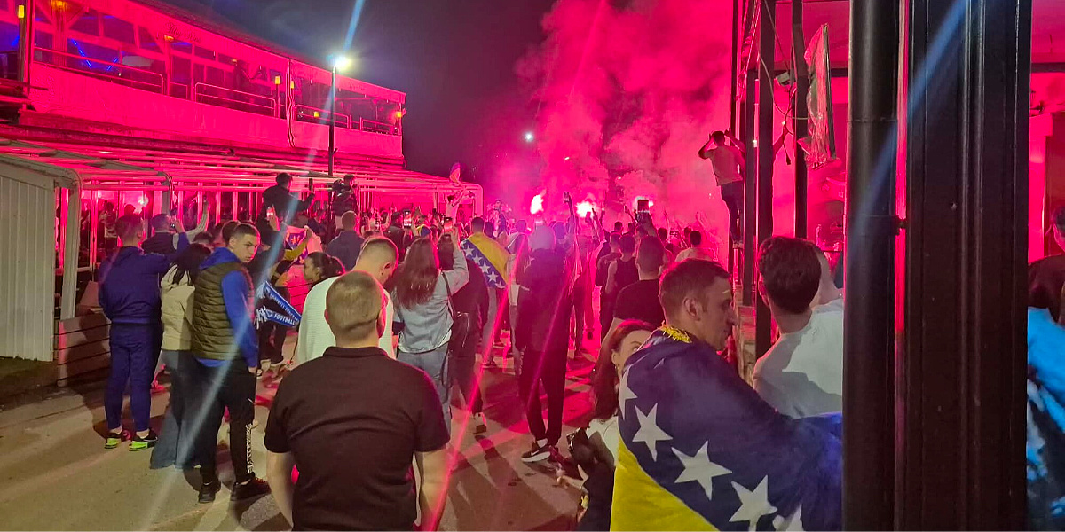 Gori Goražde: Grad u euforiji nakon što je BiH srušila Italiju