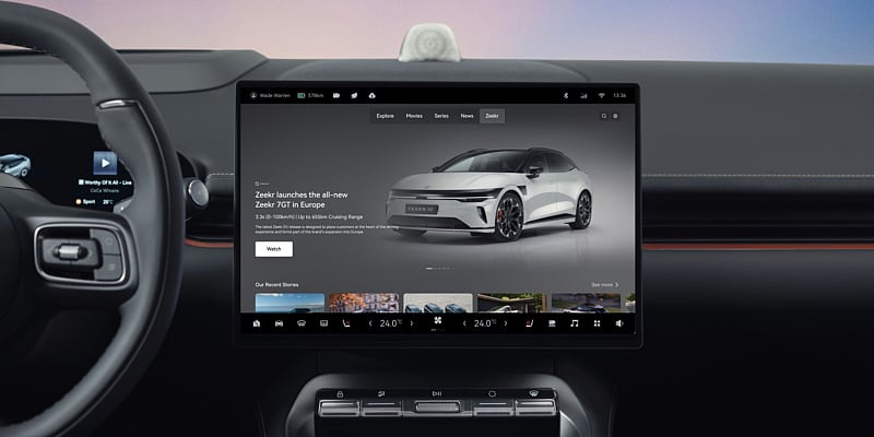 Zeekr prilagodio multimediju za Evropljane, serije i TV dostupni u automobilima