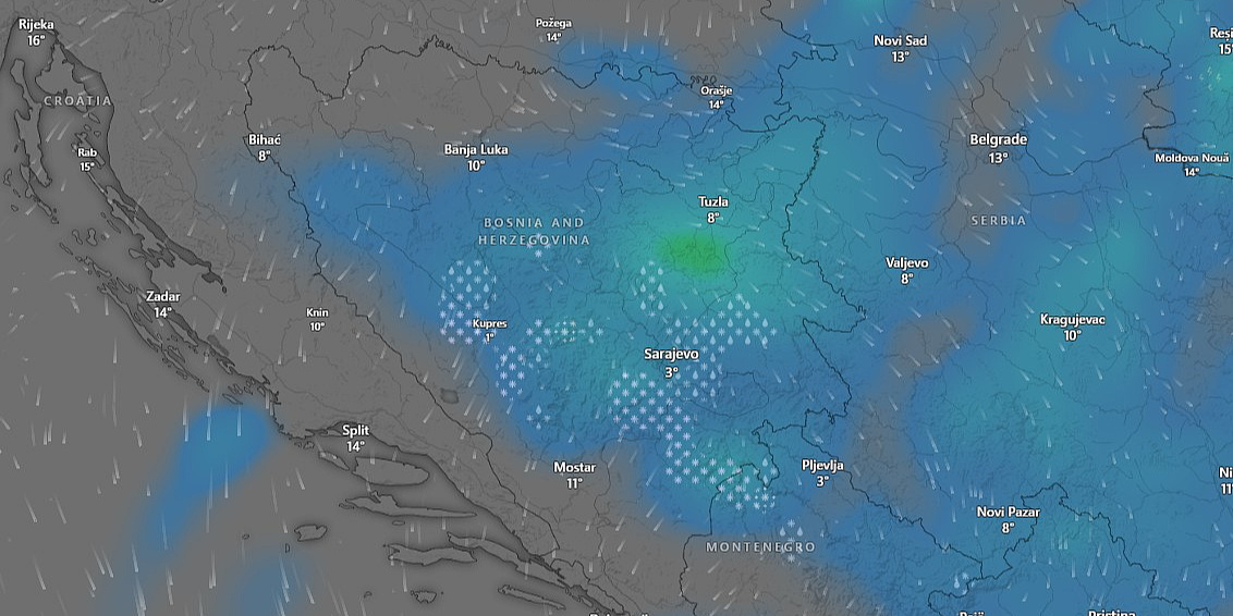 Poboljšanje vremena za vikend neće dugo potrajati, kišobrani će nam još trebati