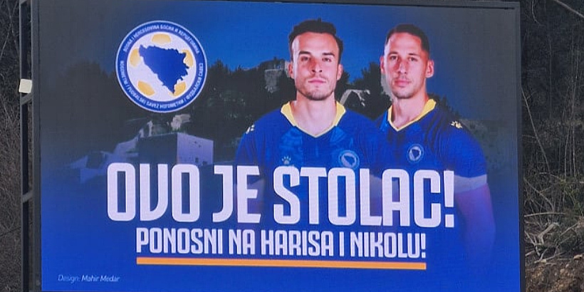 Nogomet nas najviše povezuje: U Stocu osvanuo billboard zahvale Tabakoviću i Katiću