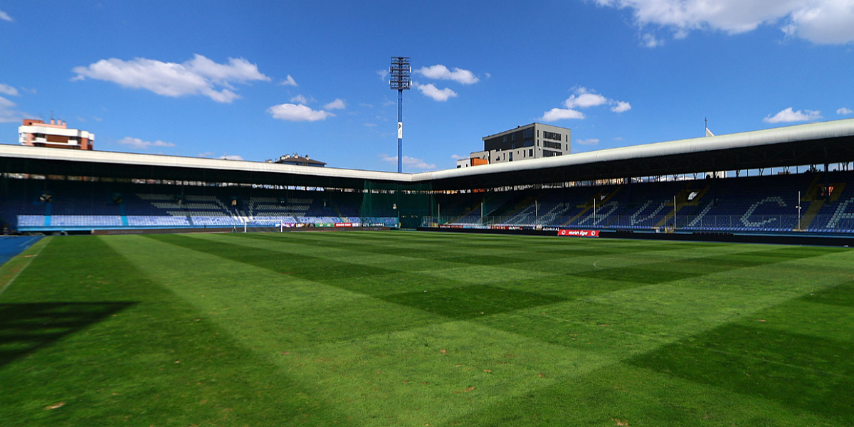 Ovako izgleda stadion Grbavica nekoliko sati uoči sarajevskog derbija