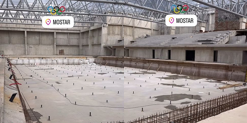 Napreduju radovi na izgradnji olimpijskog bazena u Mostaru, pogledajte kako izgleda