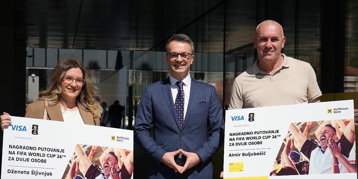 Fudbalska euforija i kartična plaćanja: Raiffeisen banka i Visa vode klijente na FIFA World Cup 2026