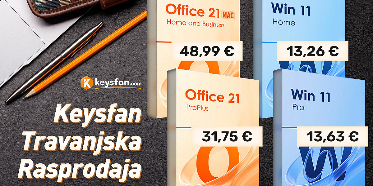 Iskoristite doživotni MS Office 2021 i Windows 11 već od samo 13€ na Keysfan Aprilska Rasprodaja