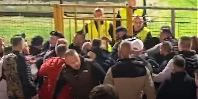 Užasne scene obilježile duel u Zenici, navijač krvave glave želio se obračunati s redarima