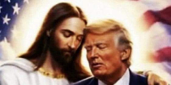 Trump ponovo provocira, objavio fotografiju na kojoj je prikazan u zagrljaju s Isusom: 