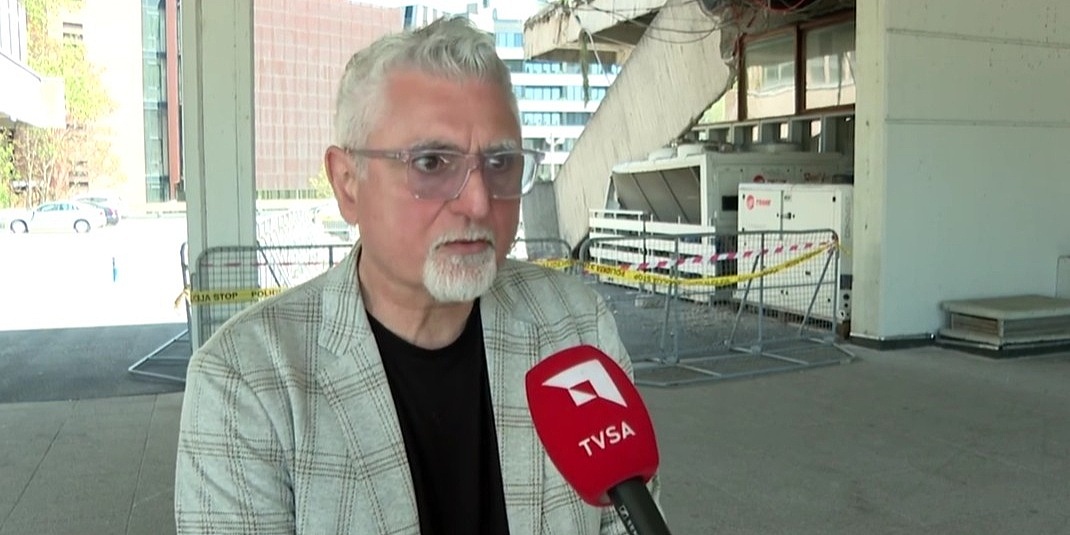 Direktor Skenderije: Stanje je alarmantno, vještaci utvrdili da obrušena fasada nema utjecaja na ostatak objekta