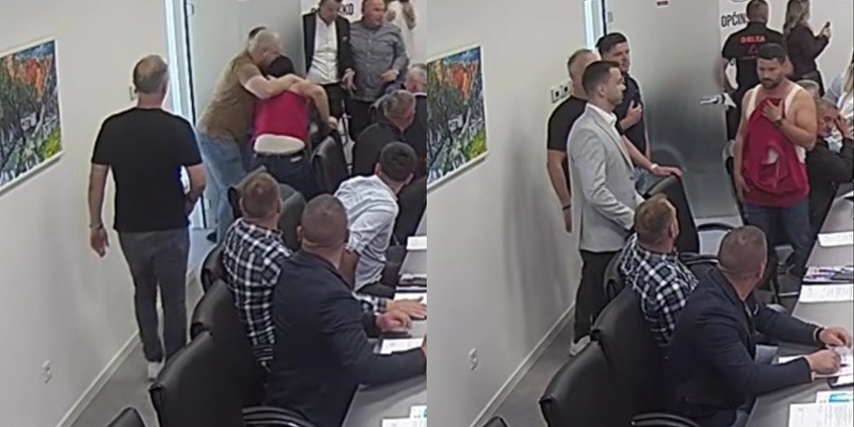 Nesvakidašnje scene u Grudama, zastupnik pokušao ući na sjednicu pa ostao bez majice